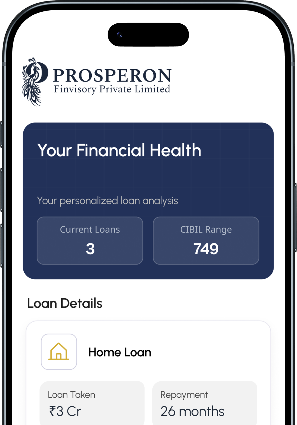 Financial Health Phone Mockup